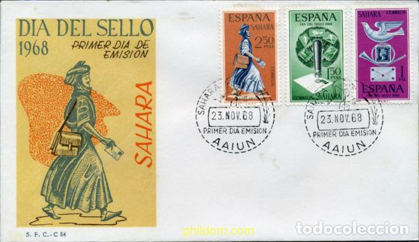 Sellos: 350885 MNH SAHARA ESPA&Ntilde;OL 1968 DIA DEL SELLO