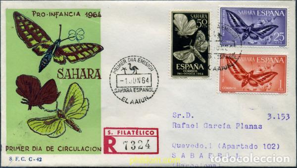 Sellos: 350858 MNH SAHARA ESPA&Ntilde;OL 1964 PRO INFANCIA