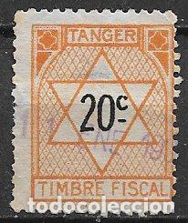 Sellos: T&Aacute;NGER Timbre Fiscal, 20 cts, naranja (o)