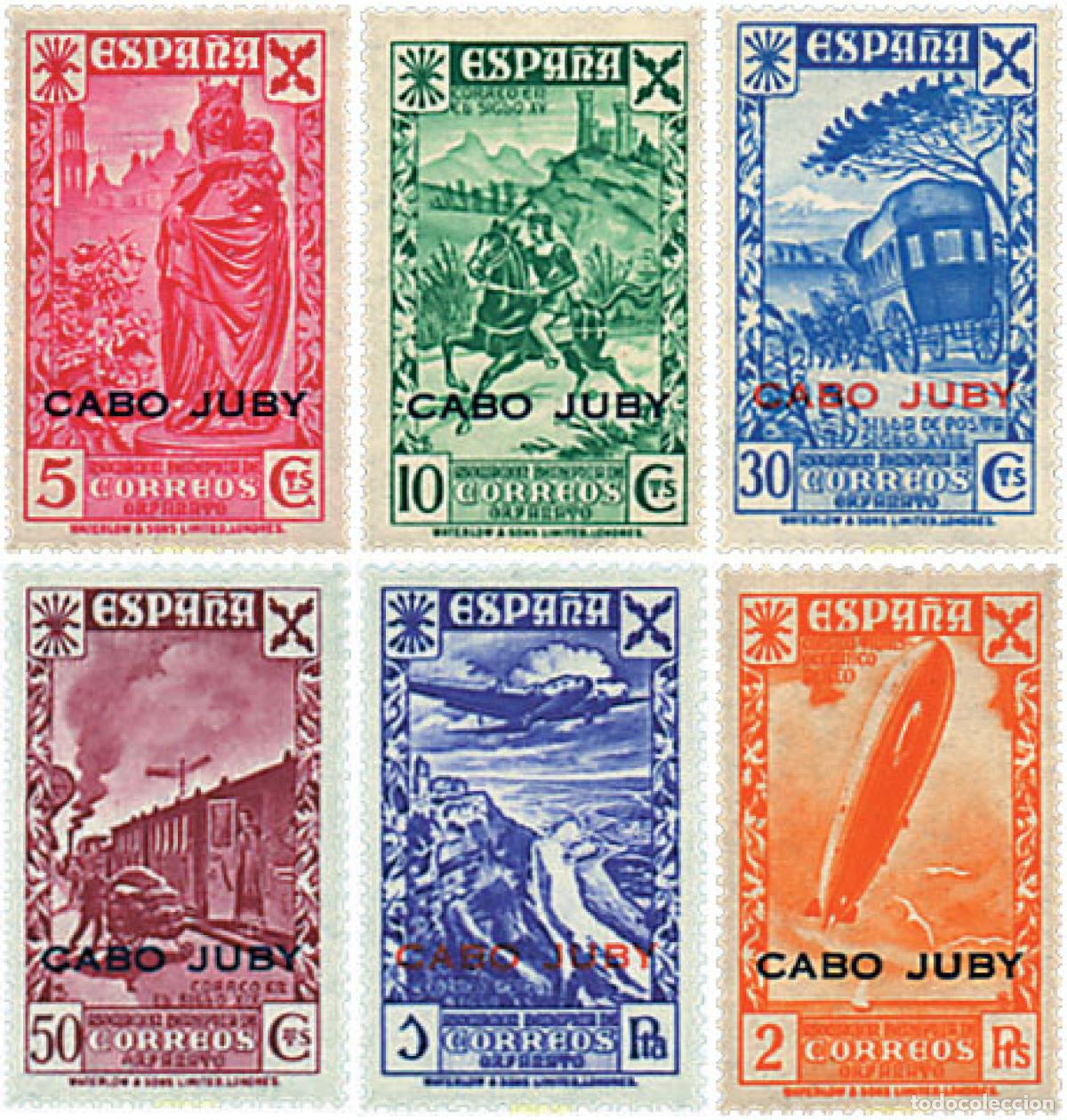 Sellos: 82058 MNH CABO JUBY 1943 SERIE BASICA