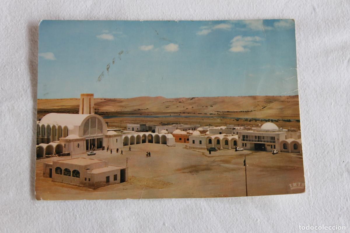 Sellos: POSTAL SAHARA ESPA&Ntilde;OL EL AAIUN IGLESIA Y HOSPITAL 1964