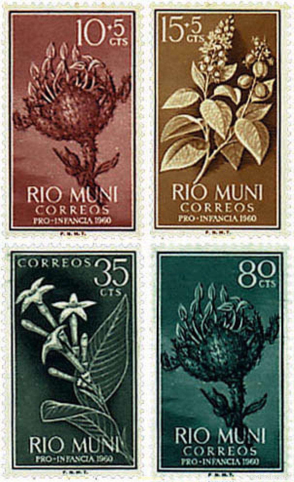 Sellos: 233063 HINGED RIO MUNI 1960 PRO INFANCIA