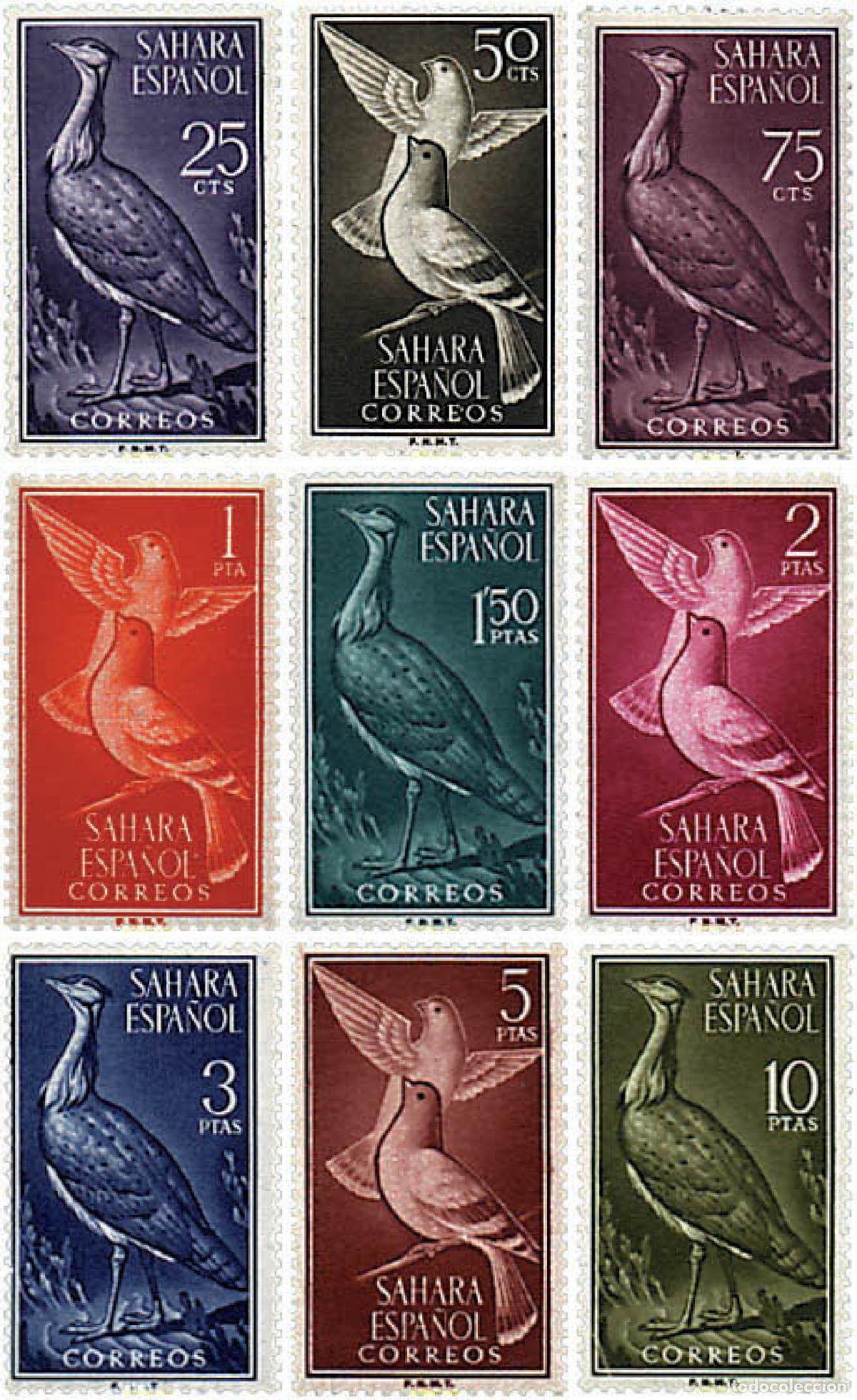 Sellos: 238689 HINGED SAHARA ESPA&Ntilde;OL 1961 SERIE BASICA