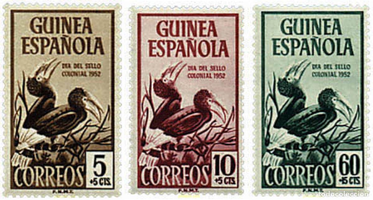 Sellos: 33704 MNH GUINEA ESPA&Ntilde;OLA 1952 DIA DEL SELLO COLONIAL