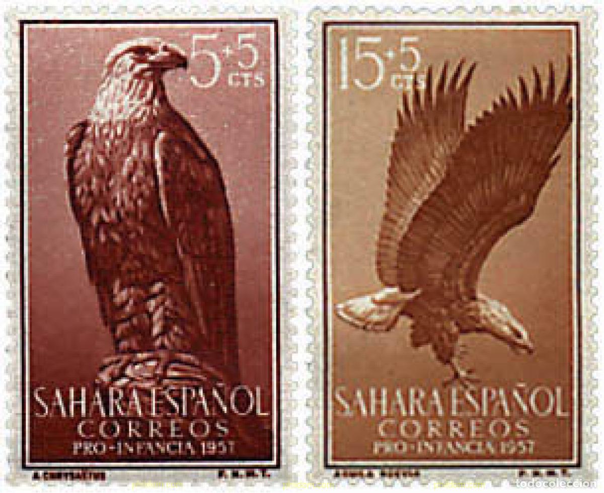 Sellos: 681175 MNH SAHARA ESPA&Ntilde;OL 1957 PRO INFANCIA INDIGENA