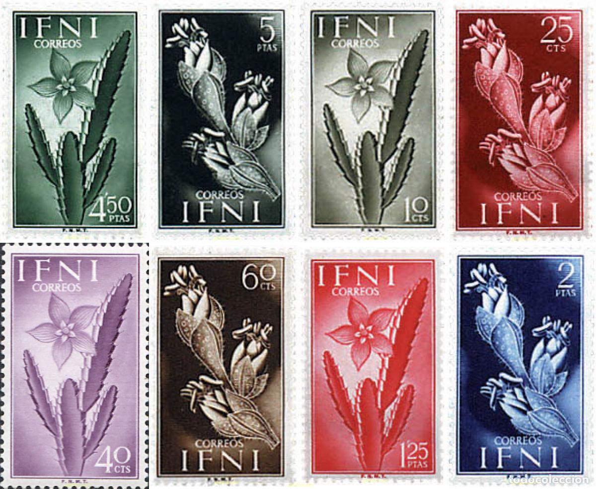Sellos: 266865 HINGED IFNI 1954 FAUNA Y FLORA