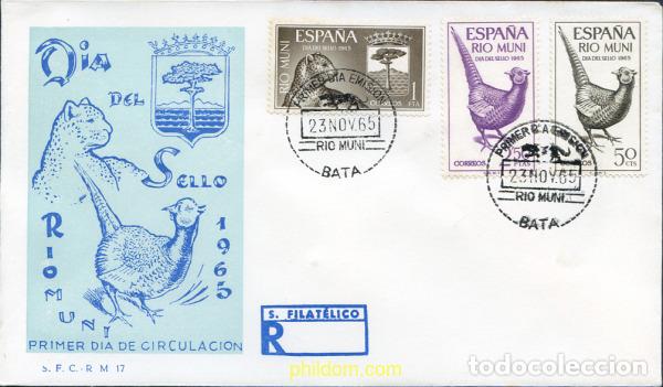 Sellos: 350659 MNH RIO MUNI 1965 DIA DEL SELLO