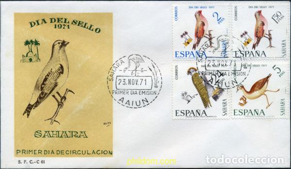 Sellos: 286144 USED SAHARA ESPA&Ntilde;OL 1971 DIA DEL SELLO