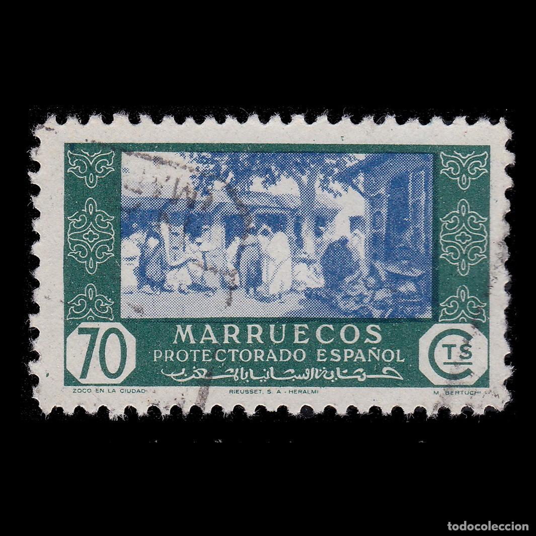 Sellos: MARRUECOS ESPA&Ntilde;OL.1948 Comercio.70c. Matasello. Edifil 286 + OBSEQUIO.