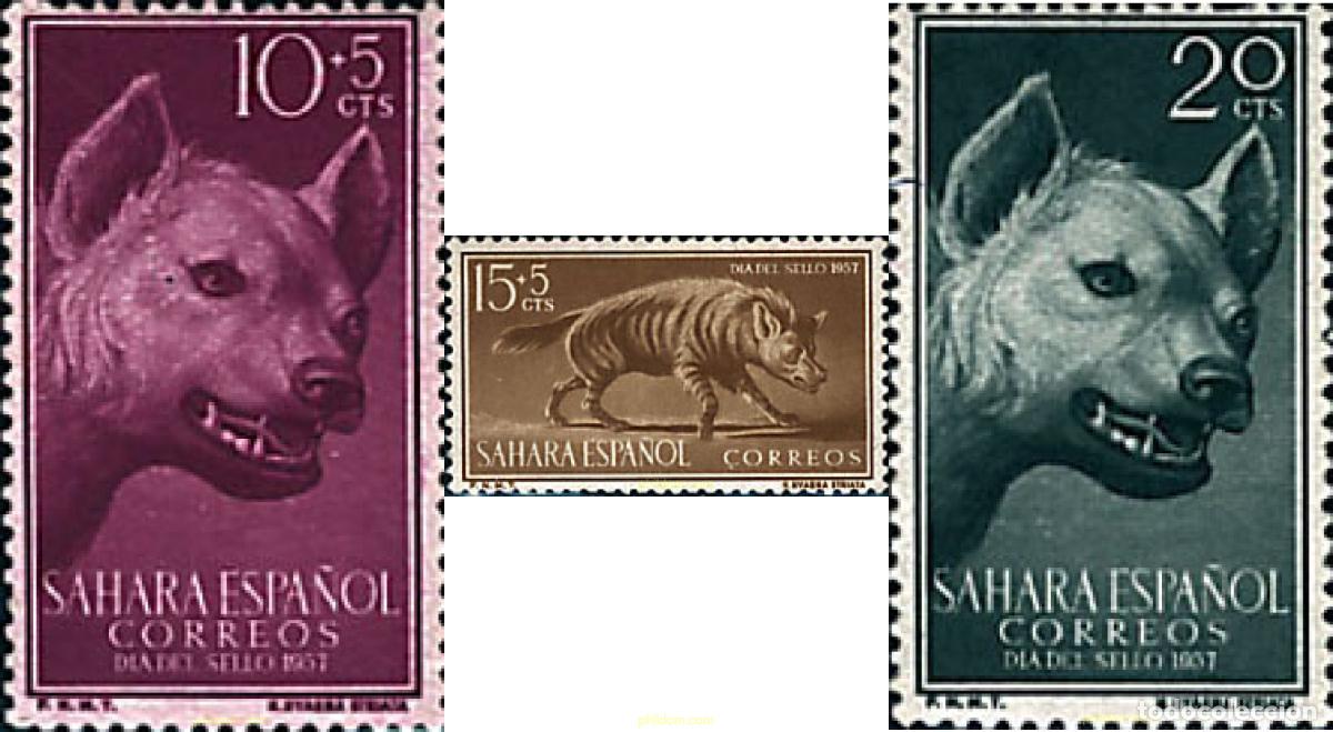 Sellos: 681177 MNH SAHARA ESPA&Ntilde;OL 1957 DIA DEL SELLO