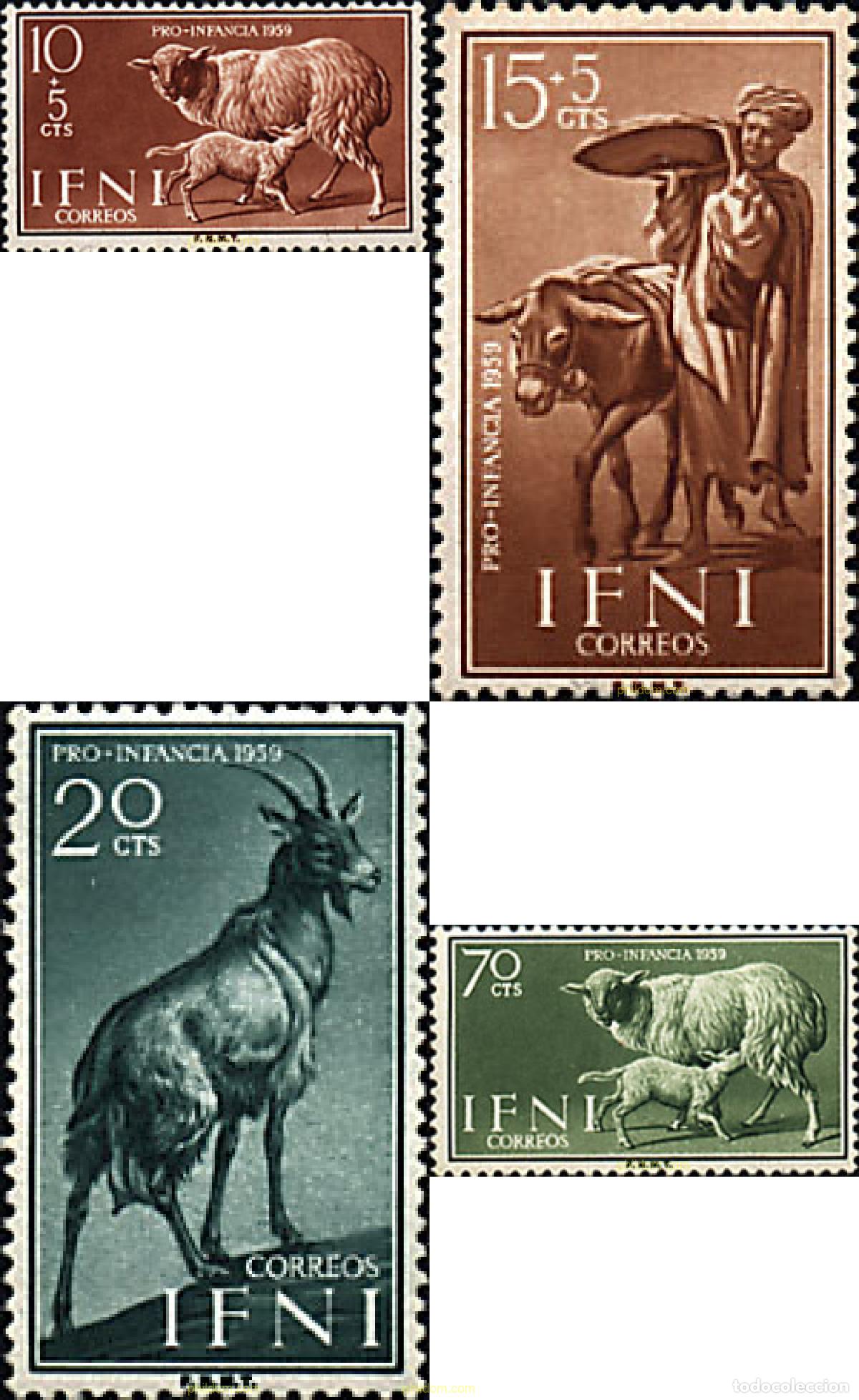 Sellos: 53898 MNH IFNI 1959 MAMIFEROS