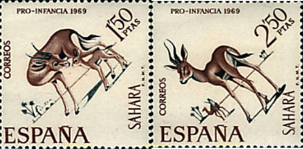 Sellos: 681458 MNH SAHARA ESPA&Ntilde;OL 1969 PRO INFANCIA