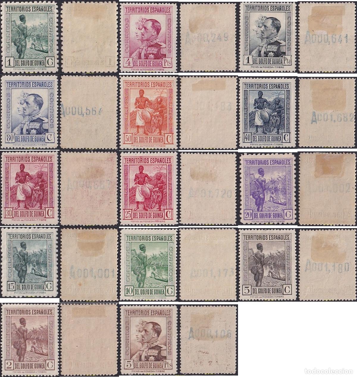 Sellos: 789594 HINGED GUINEA ESPA&Ntilde;OLA 1931 TIPOS DIVERSOS