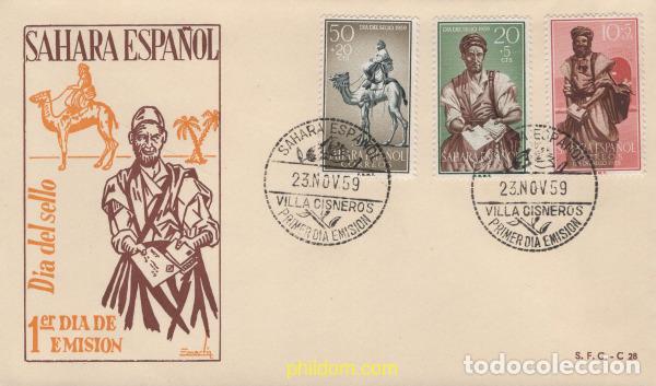 Sellos: 350751 MNH SAHARA ESPA&Ntilde;OL 1959 DIA DEL SELLO