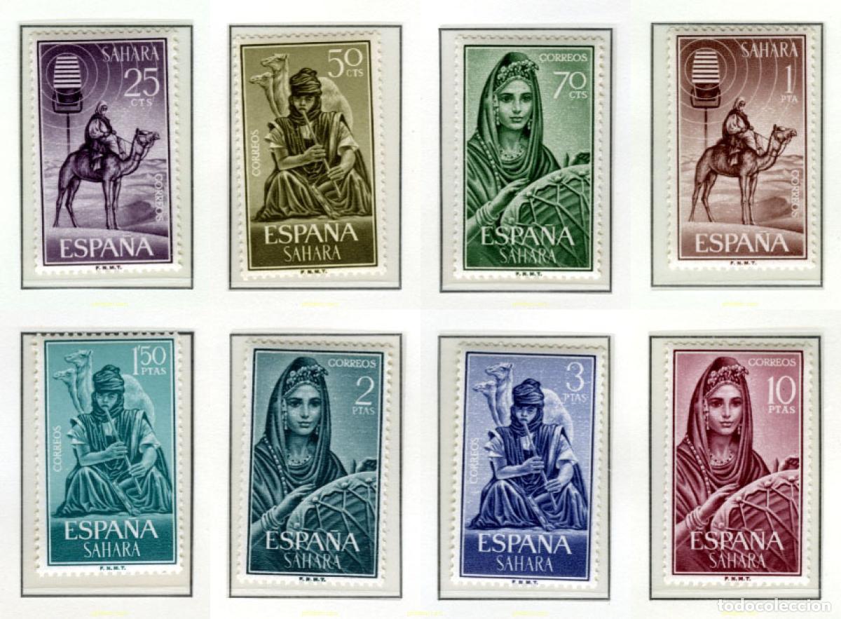 Sellos: 353923 MNH SAHARA ESPA&Ntilde;OL 1964 M&Uacute;SICOS INDIGENAS