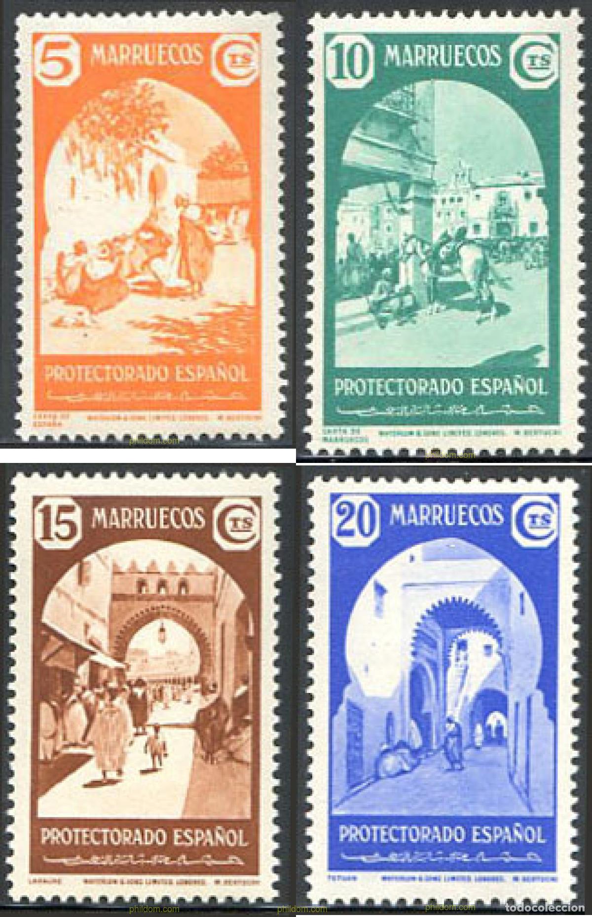 Sellos: 54046 MNH MARRUECOS ESPA&Ntilde;OL 1939 SERIE BASICA