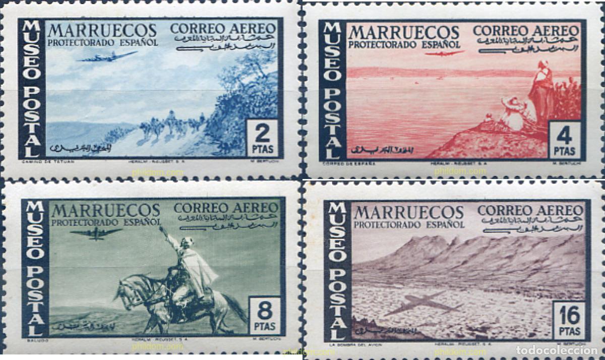 Sellos: 54112 MNH MARRUECOS ESPA&Ntilde;OL 1952 PRO MUSEO POSTAL