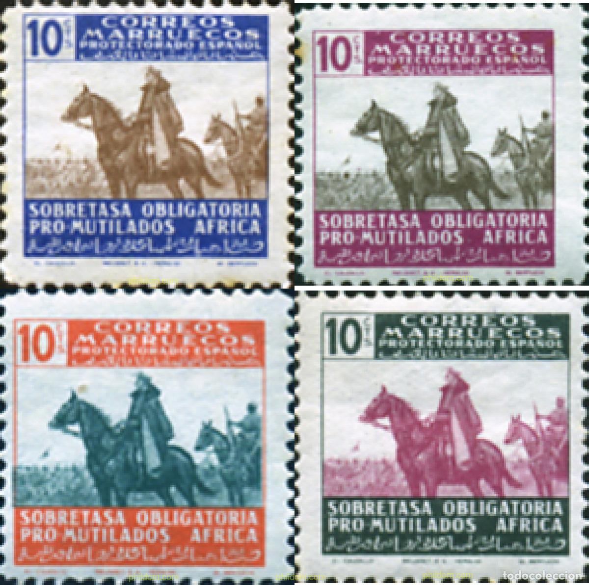 Sellos: 54099 MNH MARRUECOS ESPA&Ntilde;OL 1943 SERIE BASICA