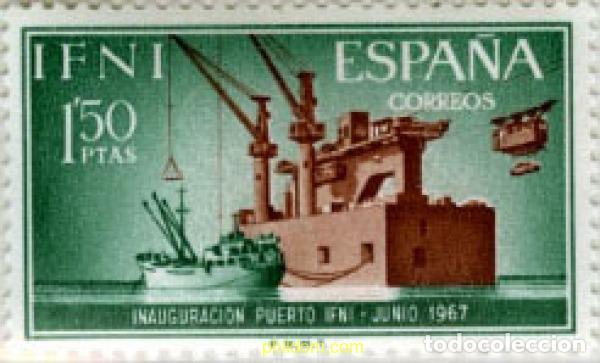 Sellos: 184648 MNH IFNI 1967 INSTALACIONES PORTUARIAS