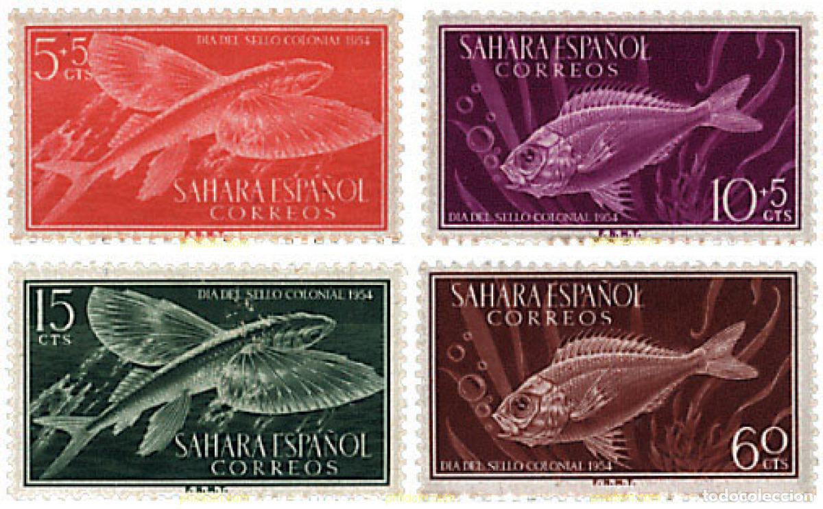 Sellos: 28399 MNH SAHARA ESPA&Ntilde;OL 1954 DIA DEL SELLO COLONIAL