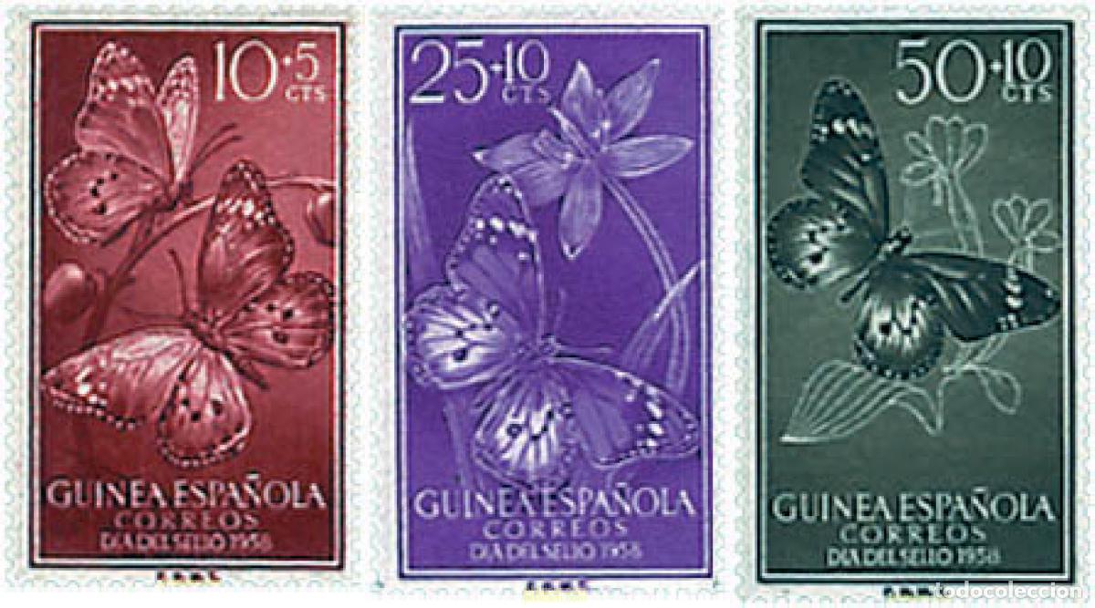 Sellos: 91839 MNH GUINEA ESPA&Ntilde;OLA 1958 DIA DEL SELLO