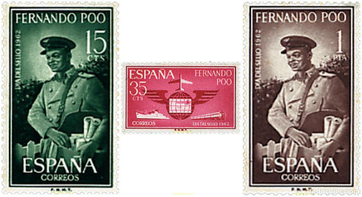 Sellos: 59625 MNH FERNANDO POO 1962 DIA DEL SELLO