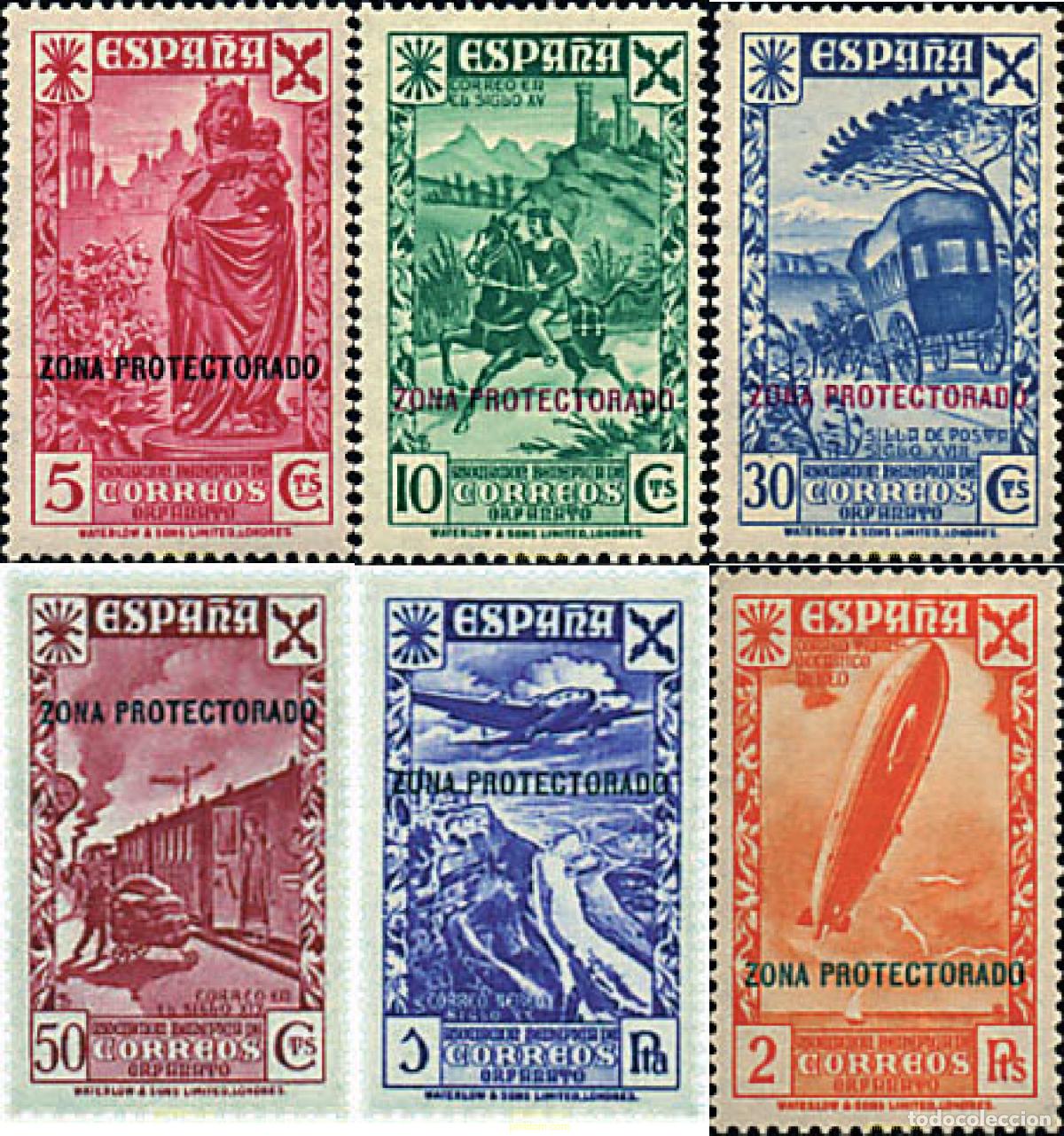 Sellos: 95496 MNH MARRUECOS ESPA&Ntilde;OL 1938 SELLOS DE BENEFICENCIA