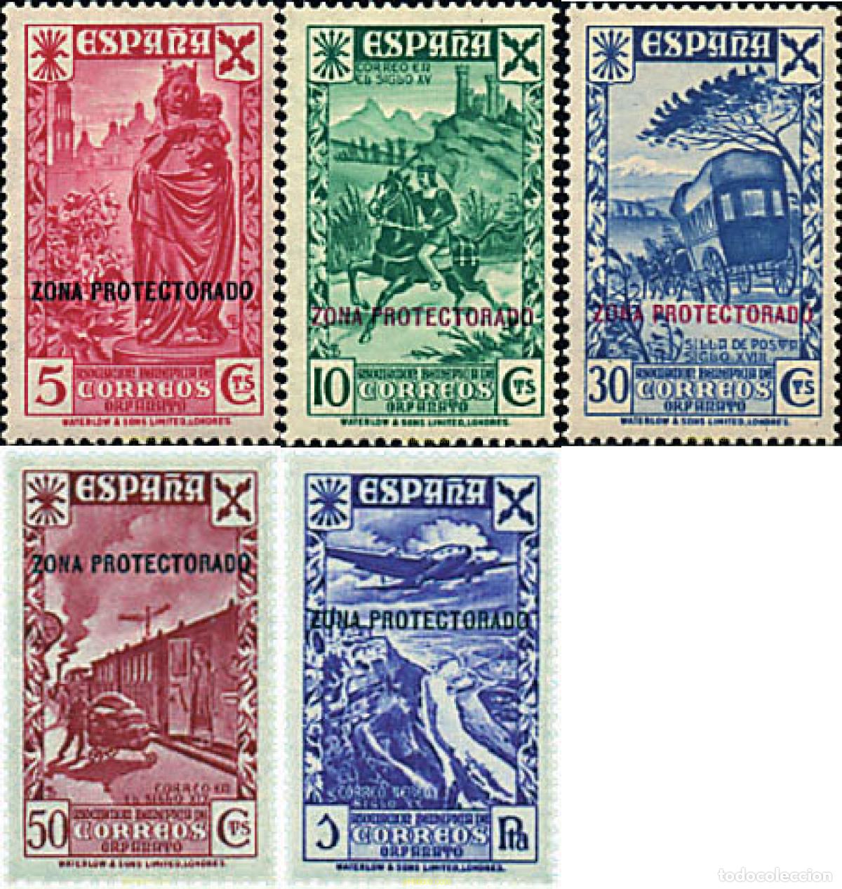 Sellos: 664235 HINGED MARRUECOS ESPA&Ntilde;OL 1938 SELLOS DE BENEFICENCIA