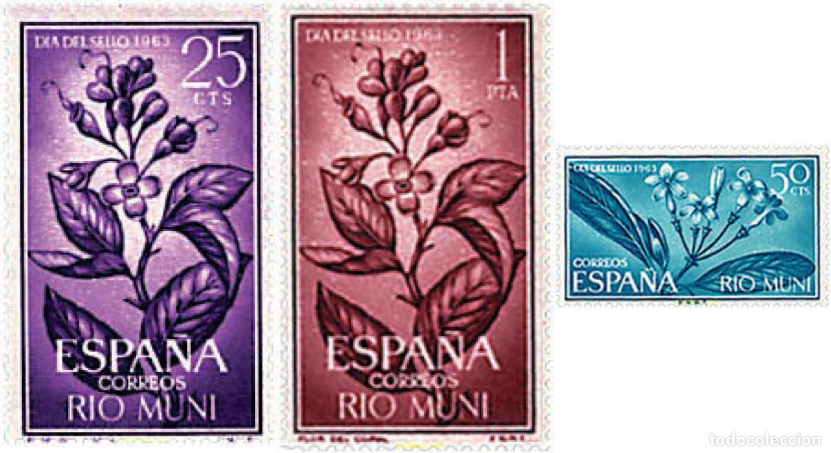 Sellos: 93831 MNH RIO MUNI 1964 DIA DEL SELLO