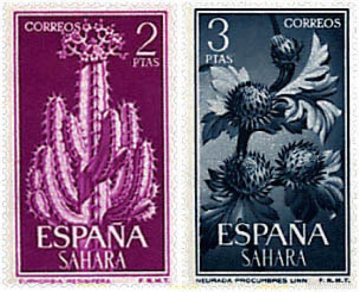 Sellos: 681441 MNH SAHARA ESPA&Ntilde;OL 1962 FLORES