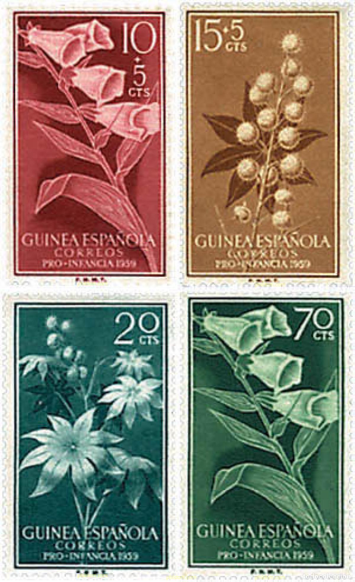 Sellos: 91852 MNH GUINEA ESPA&Ntilde;OLA 1959 PRO INFANCIA INDIGENA
