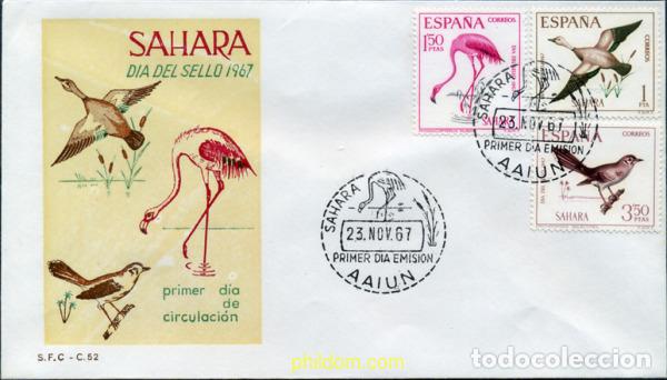 Sellos: 350883 MNH SAHARA ESPA&Ntilde;OL 1967 DIA DEL SELLO