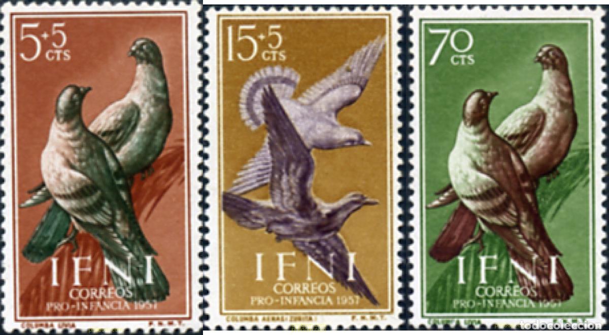 Sellos: 321052 MNH IFNI 1957 PRO INFANCIA
