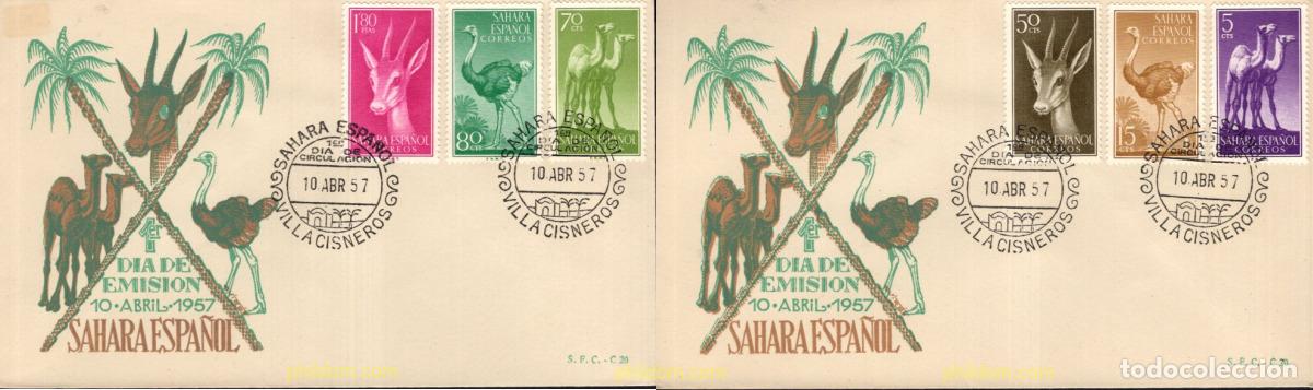 Sellos: 282969 MNH SAHARA ESPA&Ntilde;OL 1957 SERIE BASICA