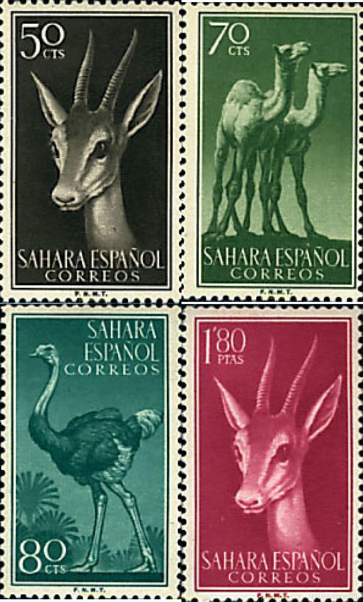 Sellos: 681172 MNH SAHARA ESPA&Ntilde;OL 1957 SERIE BASICA