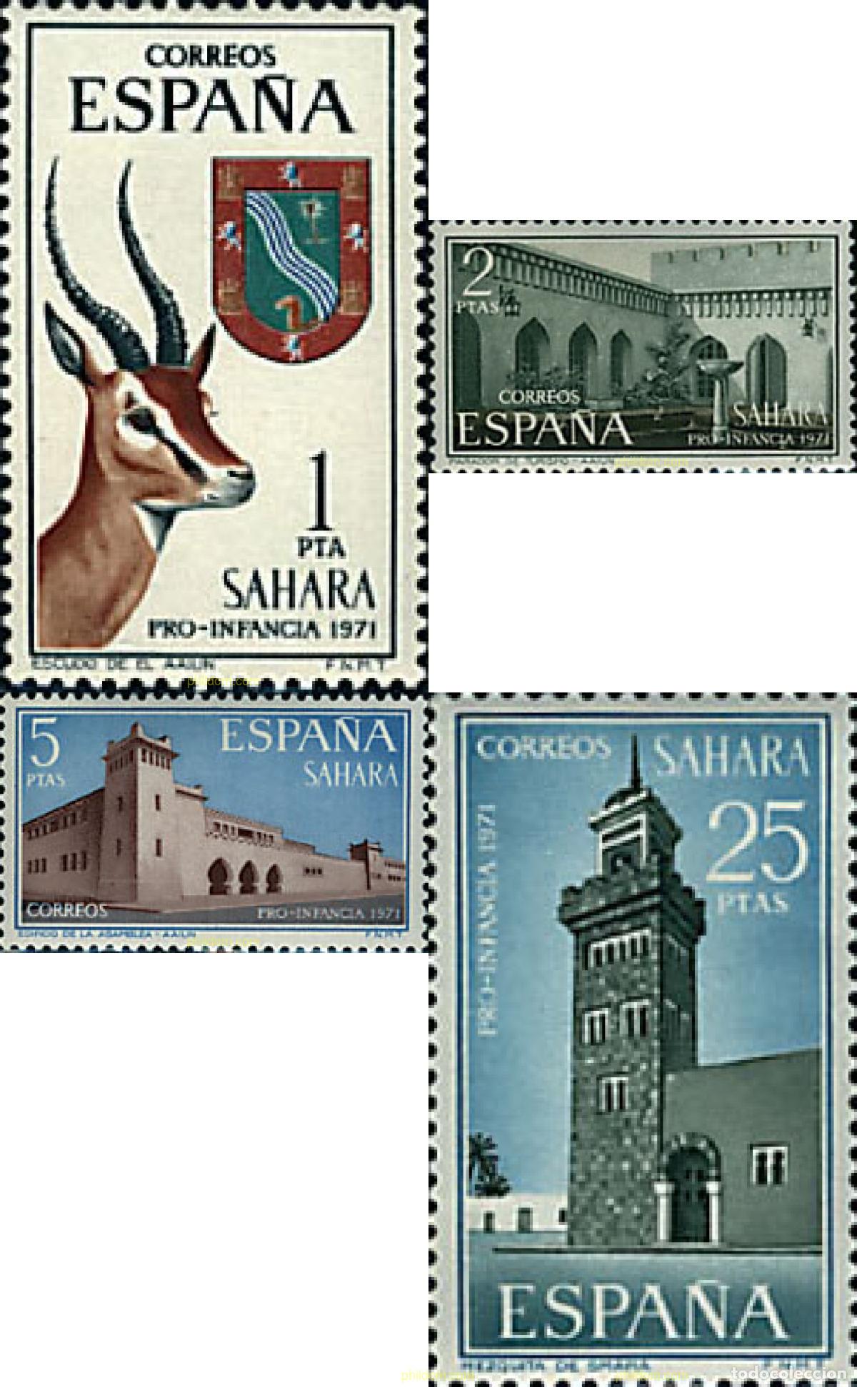 Sellos: 29688 MNH SAHARA ESPA&Ntilde;OL 1971 PRO INFANCIA