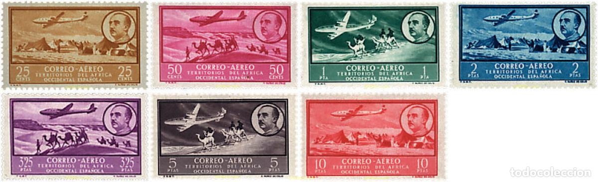 Sellos: 40567 MNH AFRICA OCCIDENTAL ESPA&Ntilde;OLA 1951 VISTAS Y EFIGIE DEL GENERAL FRANCO