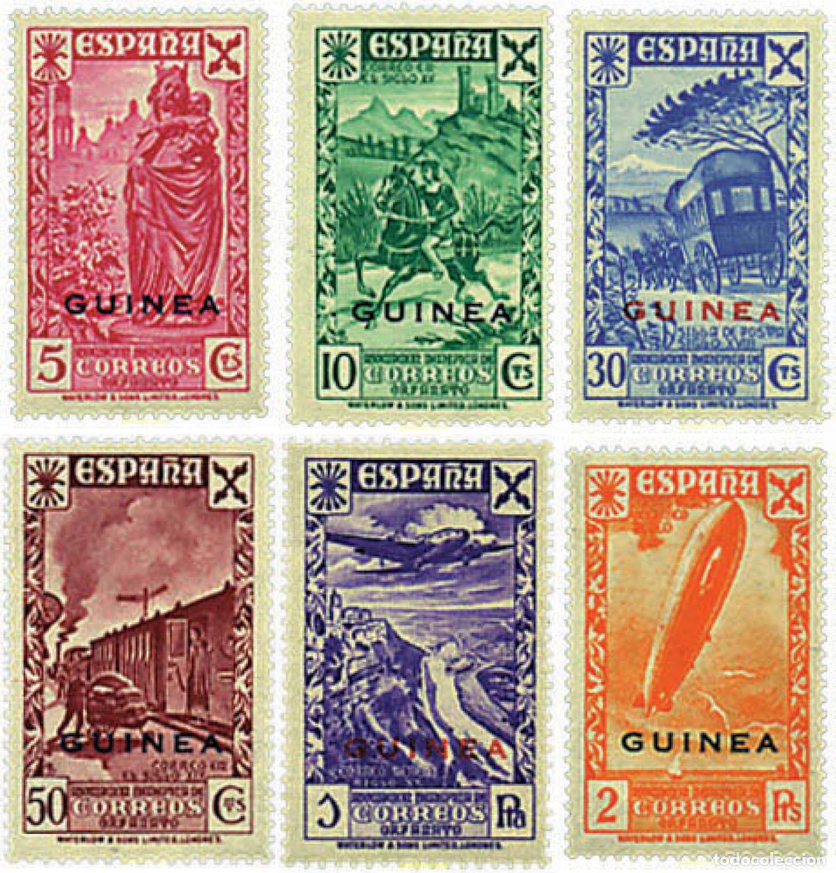 Sellos: 91835 MNH GUINEA ESPA&Ntilde;OLA 1943 HISTORIA DEL CORREO