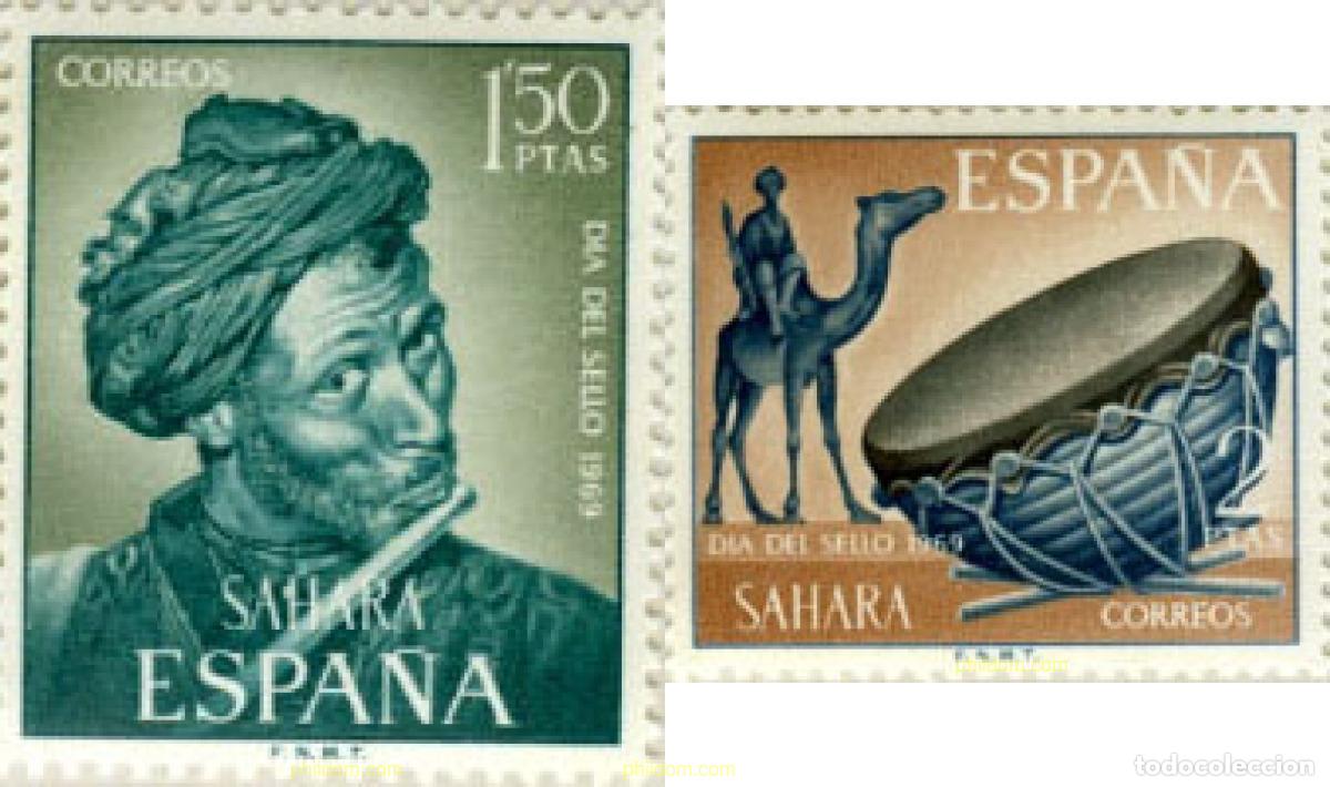 Sellos: 681460 MNH SAHARA ESPA&Ntilde;OL 1969 DIA DEL SELLO