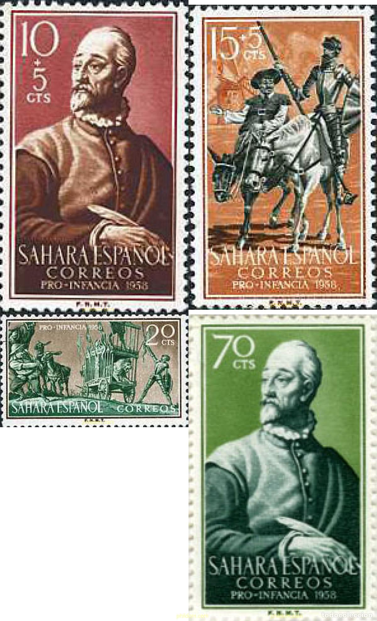 Sellos: 29678 MNH SAHARA ESPA&Ntilde;OL 1958 PRO INFANCIA INDIGENA
