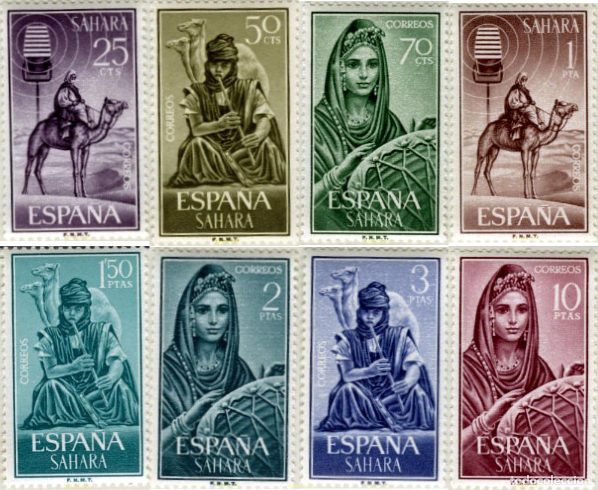 Sellos: 29684 MNH SAHARA ESPA&Ntilde;OL 1964 M&Uacute;SICOS INDIGENAS