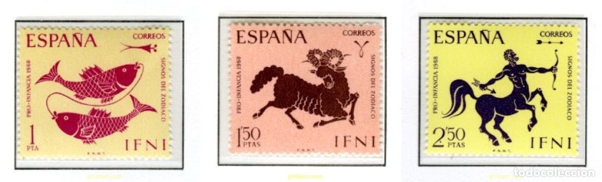 Sellos: 184652 MNH IFNI 1968 PRO INFANCIA. SIGNOS DEL ZODIACO