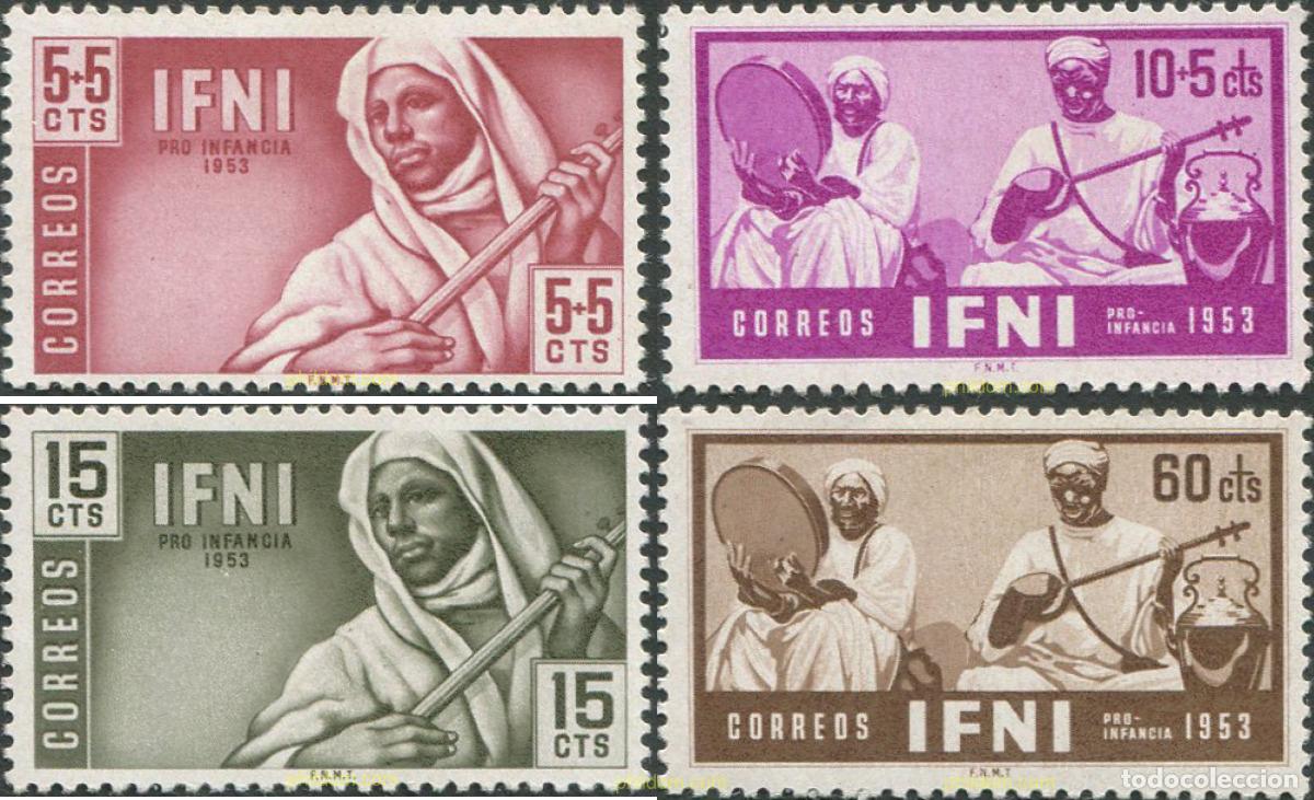 Sellos: 184625 MNH IFNI 1953 PRO INFANCIA INDIGENA