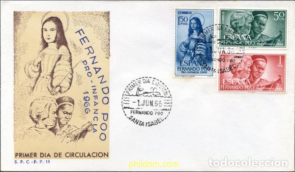 Sellos: 260752 MNH FERNANDO POO 1966 PRO JUVENTUD