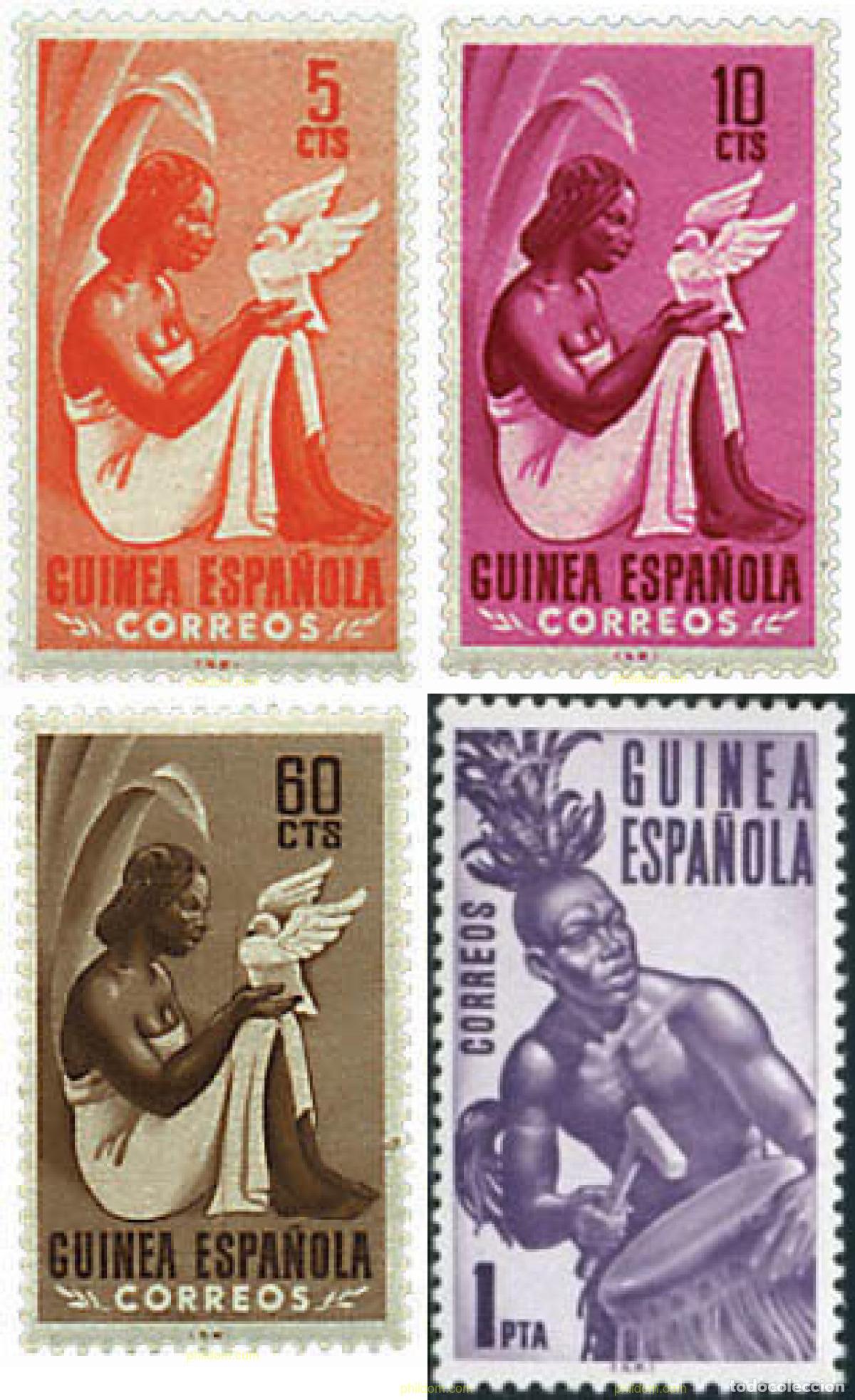 Sellos: 789414 MNH GUINEA ESPA&Ntilde;OLA 1953 PRO INDIGENAS