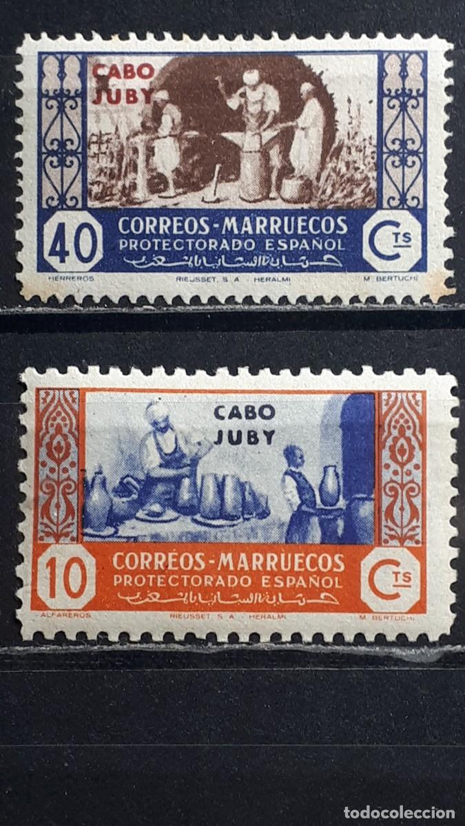 Sellos: CABO JUBY. A&Ntilde;O 1946.**. EDIFIL 154, 157