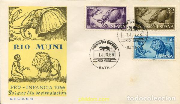 Sellos: 258726 MNH RIO MUNI 1966 PRO INFANCIA