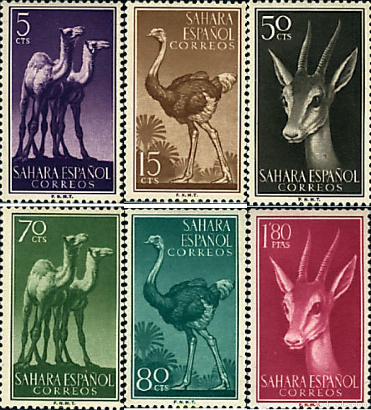 Sellos: 37285 MNH SAHARA ESPA&Ntilde;OL 1957 SERIE BASICA