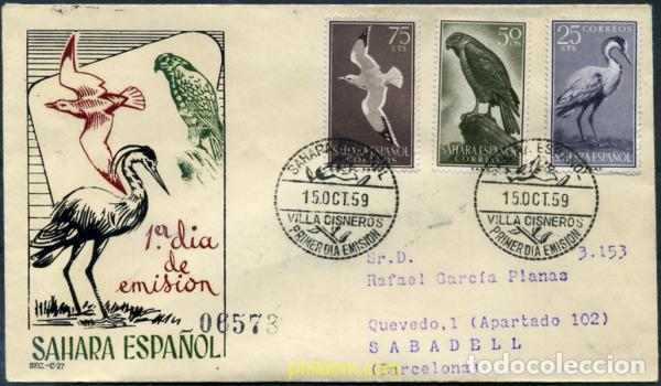 Sellos: 350749 MNH SAHARA ESPA&Ntilde;OL 1959 AVES