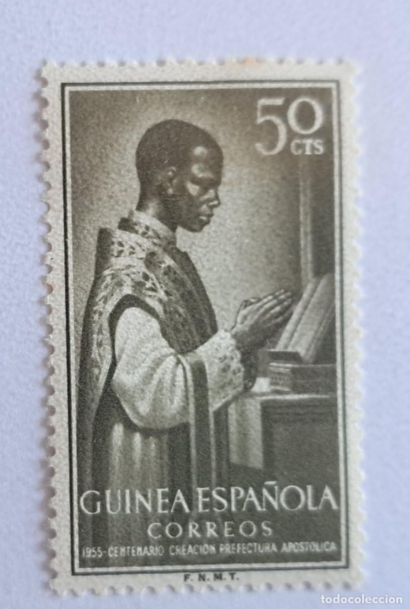 Sellos: Sello, Centenario prefectura apost&oacute;lica A&Ntilde;O 1955 - GUINEA ESPA&Ntilde;OLA